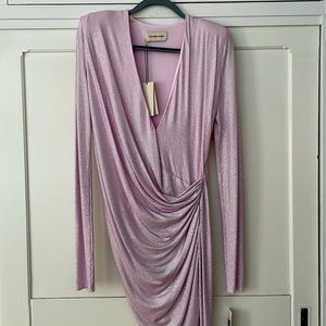 Alexandre Vauthier pink shiny dress